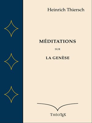 cover image of Méditations sur la Genèse